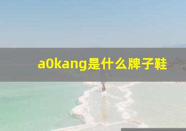 a0kang是什么牌子鞋