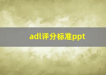 adl评分标准ppt