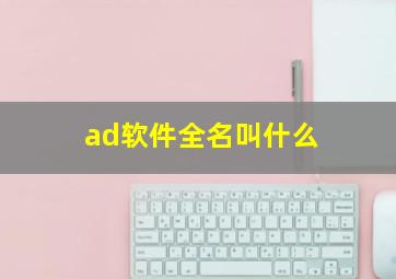 ad软件全名叫什么