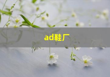 ad鞋厂