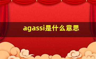 agassi是什么意思