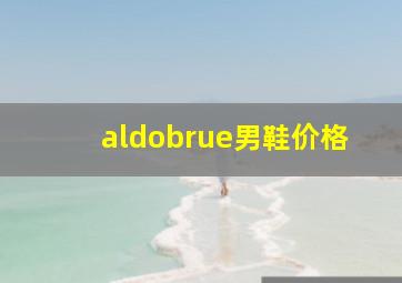 aldobrue男鞋价格