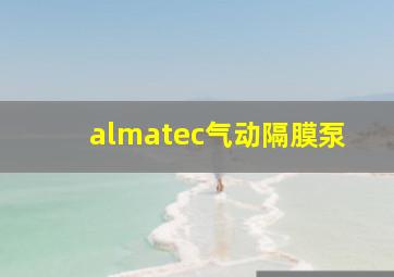 almatec气动隔膜泵