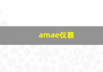 amae仪器