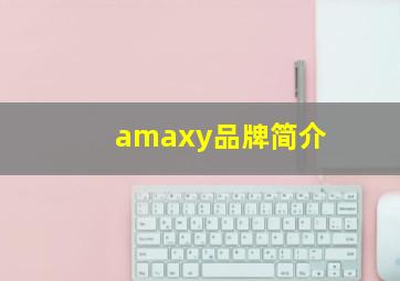 amaxy品牌简介