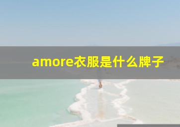 amore衣服是什么牌子