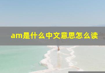 am是什么中文意思怎么读