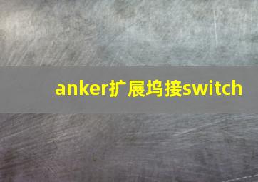 anker扩展坞接switch