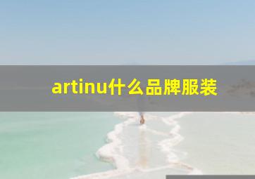 artinu什么品牌服装