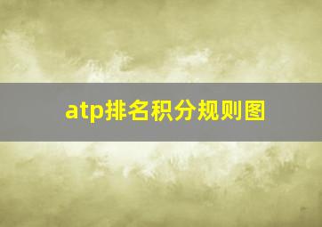 atp排名积分规则图