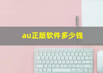 au正版软件多少钱