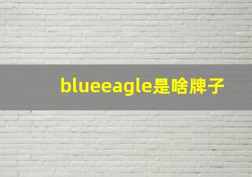 blueeagle是啥牌子