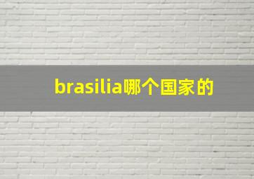 brasilia哪个国家的