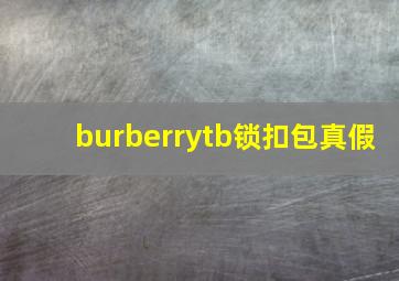 burberrytb锁扣包真假