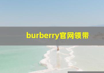 burberry官网领带