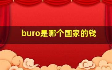 buro是哪个国家的钱