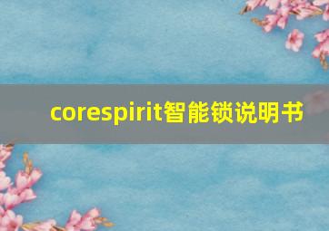 corespirit智能锁说明书