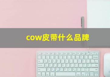 cow皮带什么品牌