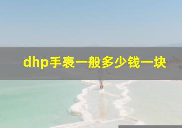 dhp手表一般多少钱一块