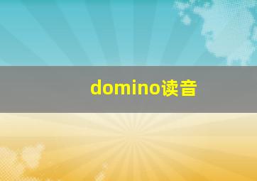 domino读音