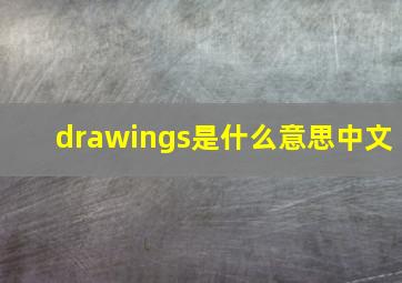 drawings是什么意思中文