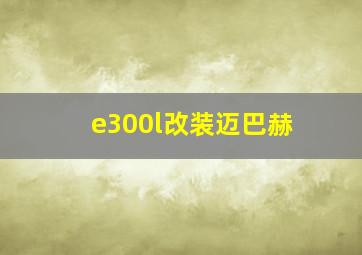 e300l改装迈巴赫