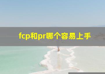 fcp和pr哪个容易上手