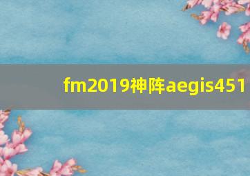 fm2019神阵aegis451