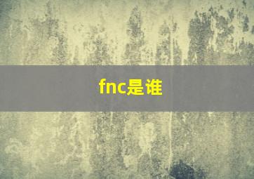 fnc是谁