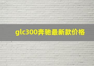 glc300奔驰最新款价格