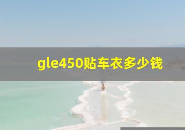 gle450贴车衣多少钱