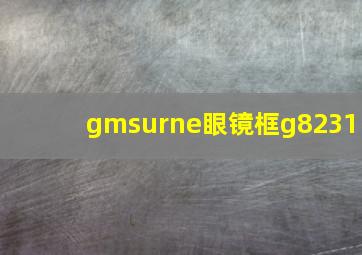 gmsurne眼镜框g8231