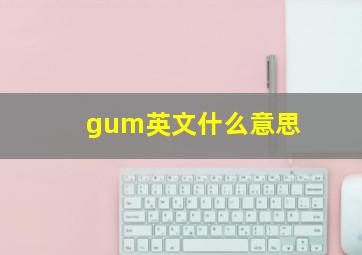 gum英文什么意思