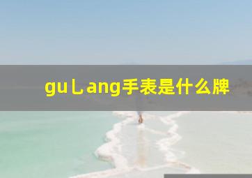 gu乚ang手表是什么牌