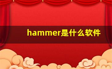 hammer是什么软件