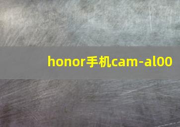 honor手机cam-al00