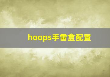 hoops手雷盒配置