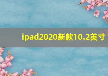 ipad2020新款10.2英寸