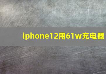 iphone12用61w充电器