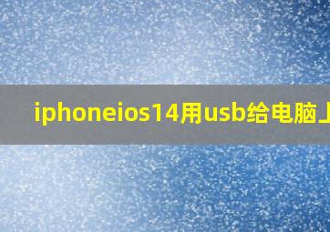 iphoneios14用usb给电脑上网