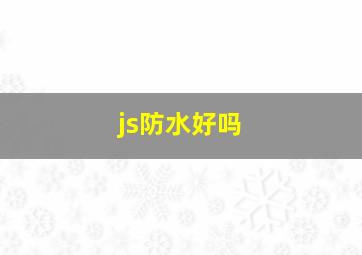 js防水好吗