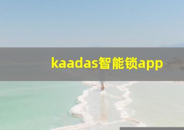 kaadas智能锁app