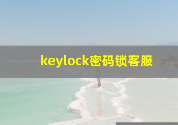 keylock密码锁客服