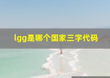 lgg是哪个国家三字代码