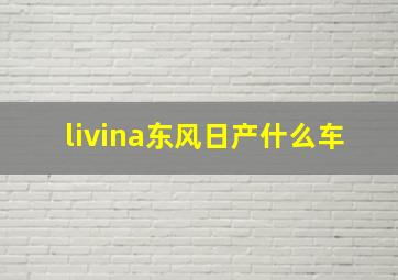 livina东风日产什么车