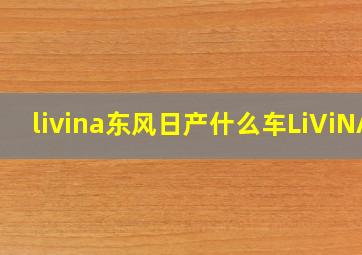 livina东风日产什么车LiViNA