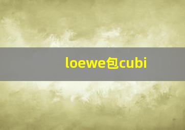 loewe包cubi