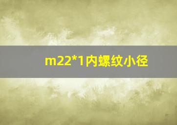 m22*1内螺纹小径