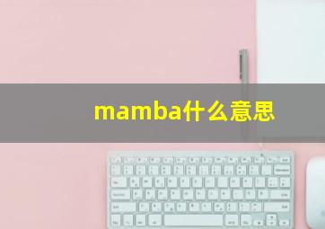 mamba什么意思