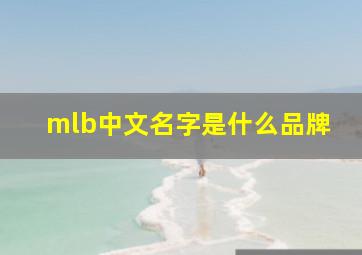 mlb中文名字是什么品牌